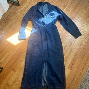 Long denim dress